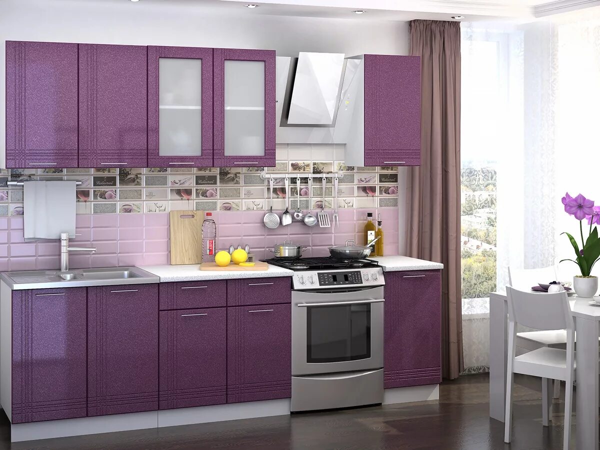 Кухонные гарнитуры в новосибирске фото и цены Купить Модульная кухня "Струна" по цене product_price руб в Новосибирске в интер