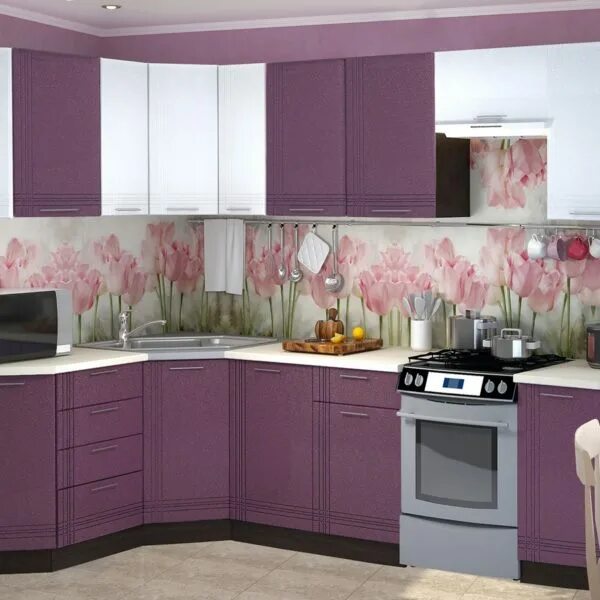 Кухонные гарнитуры в пензе фото и цены Купить Модульная кухня "Струна" по цене product_price руб в Новосибирске в интер