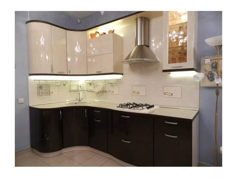 Кухонные гарнитуры в пензе фото и цены Кухня из пластика ПЛ-11 / Мебельная фабрика "Леспром", г. Пенза