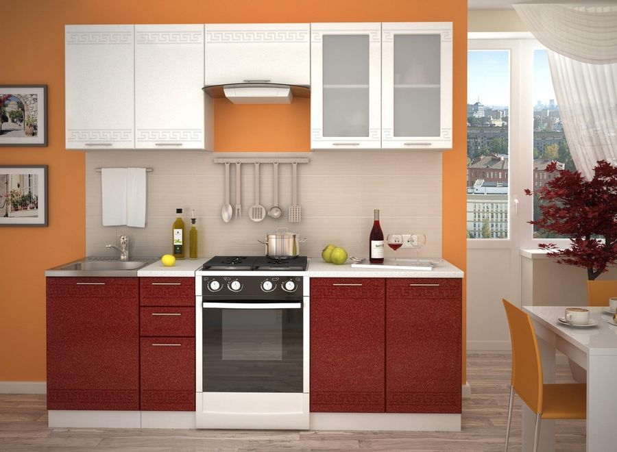 Кухонные гарнитуры в рязани фото Кухонный гарнитур Греция купить в Новосибирске по низкой цене