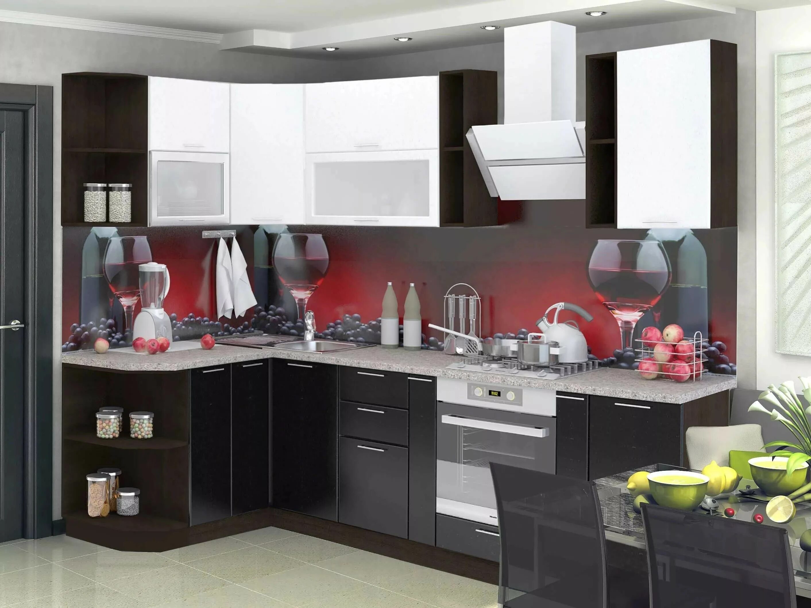 Кухонные гарнитуры в самаре фото и цены Купить Модульная кухня "Валерия" - Интернет магазин "Цвет мебели" в Рязани