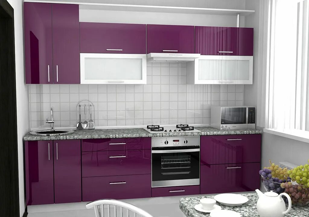 Кухонные гарнитуры в саранске фото и цены Мебель для кухни Цвет фасада верх Кремовый, Твист - с доставкой, подьемом и сбор