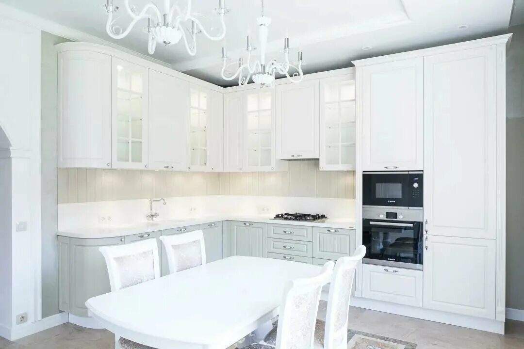 Кухонные гарнитуры в светлых тонах фото дизайн Шикарная белая кухня: подходящие стили интерьера Мебель 169 - о дизайне и ремонт