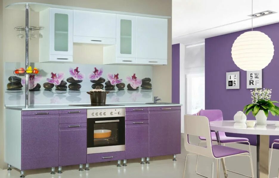 Кухонные гарнитуры в ульяновске фото Кухонный гарнитур Орхидея / Мебельная фабрика "Славные кухни", г. Ульяновск