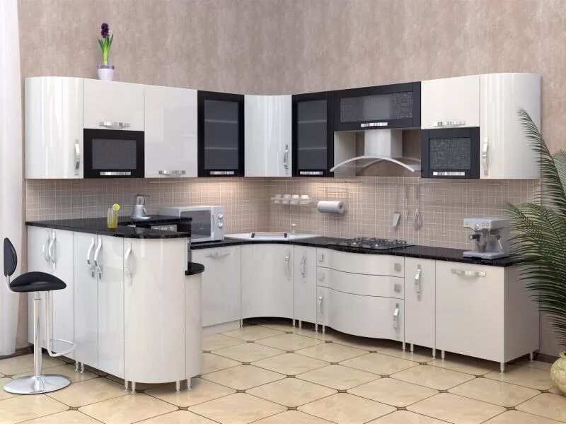 Кухонные гарнитуры в волгограде фото и цены Кухня угловая мод. 31 производства фабрики Мебель от Михаила