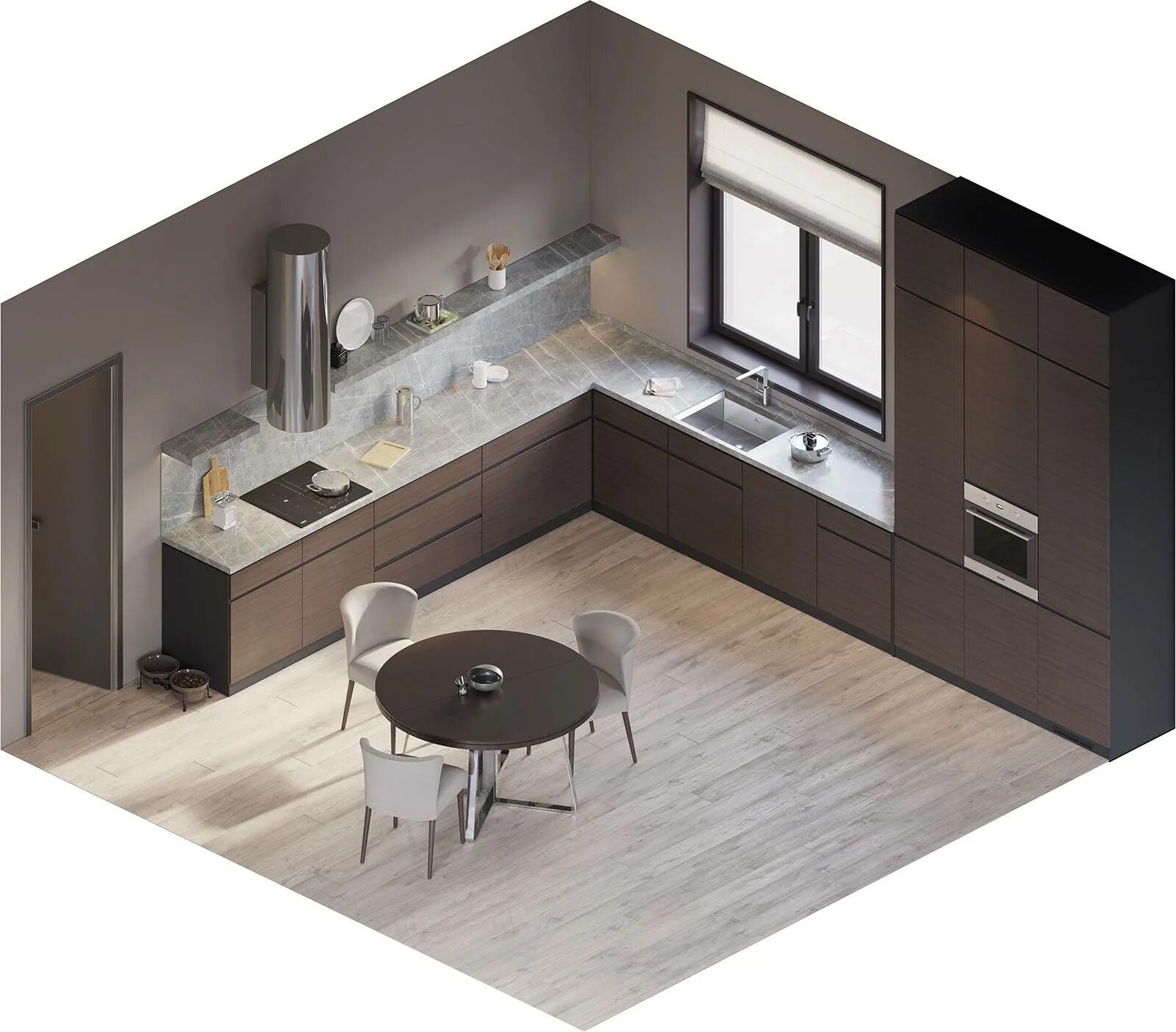 Кухонные гарнитуры варианты планировки Правильная планировка кухни