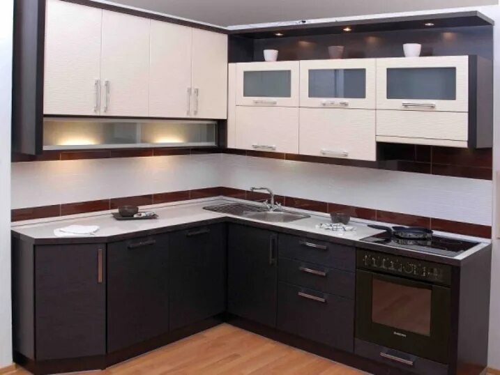 Кухонные гарнитуры венге фото Кухня Люсьен, Арт. KR-0388: цена, описание - Интернет-магазин "Кухнотека"
