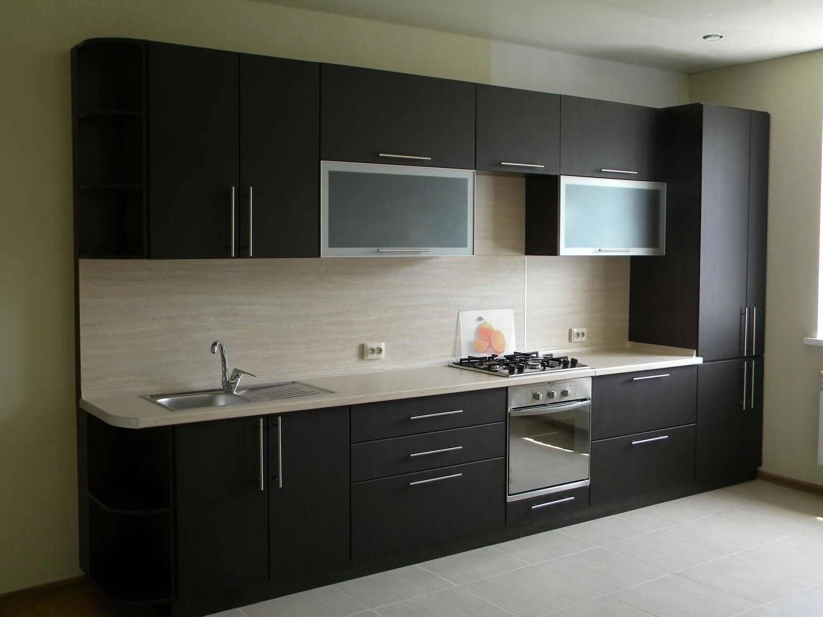 Кухонные гарнитуры венге фото Кухни из пластика на заказ - пластиковые МДФ кухни от производителя