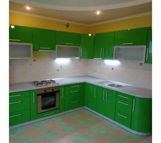 Кухонные гарнитуры зеленого цвета фото Гала Мебель - производитель мебели, г.Красноярск. Каталог: Обувные шкафы, Кухонн