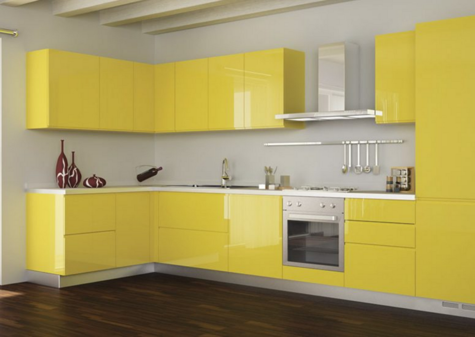 Кухонные гарнитуры желтый фото Кухонный гарнитур 'Адрия' Идея кухни