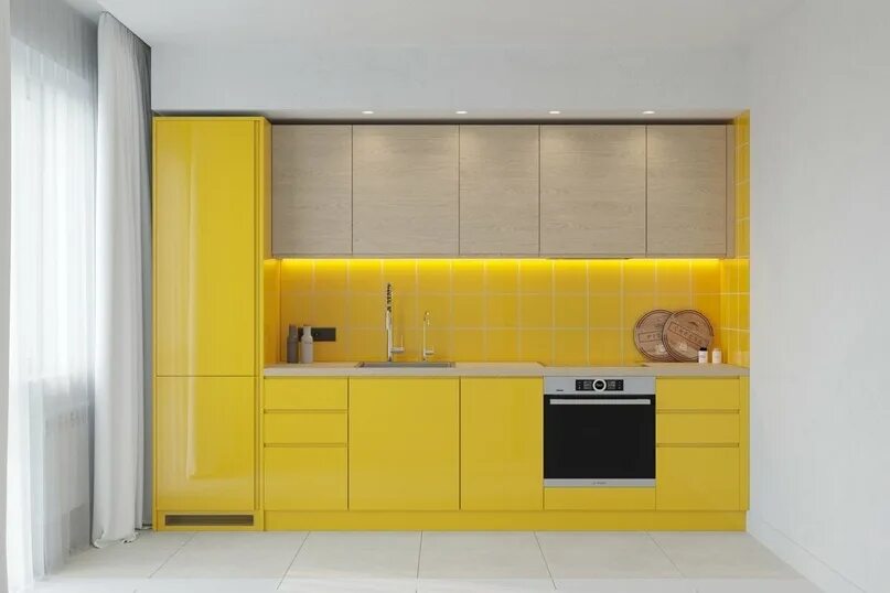 Кухонные гарнитуры желтый фото Гарнитура желтая: найдено 89 изображений
