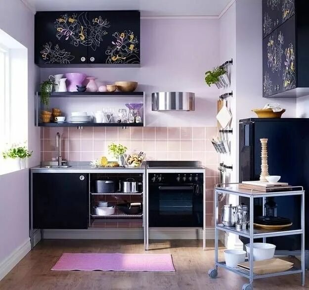 Кухонные идеи дизайна фото 15 Great Ideas for Small Kitchens and Compact Dining Areas Kitchen furniture des
