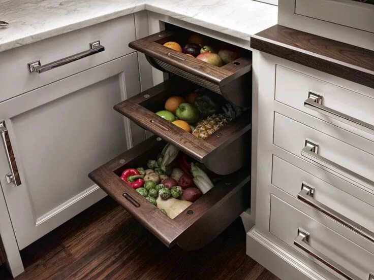 Кухонные идеи фото New America Kitchen Bluebell Kitchens Vegetable drawer, Smart kitchen, Kitchen r