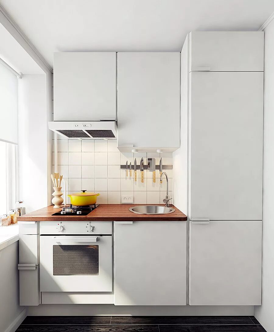 Кухонные интерьеры для маленькой кухни фото Небольшие кухни - Кухни Декор