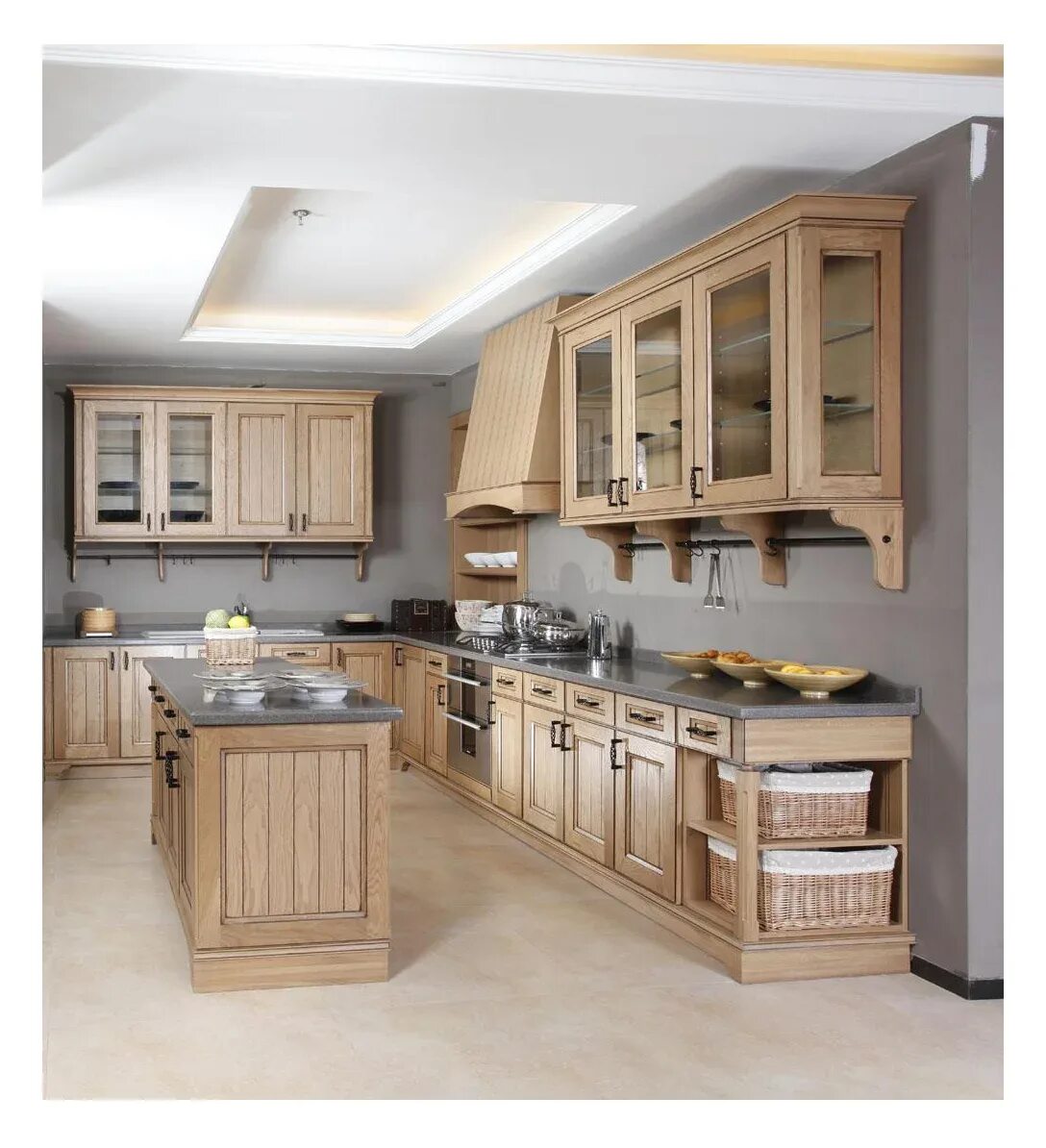 Кухонные интерьеры мебель фото ללא מסגרת אלון עץ בסיס ארון יד צבוע ריהוט מטבח - Buy Frameless Oak Base Cabinet,