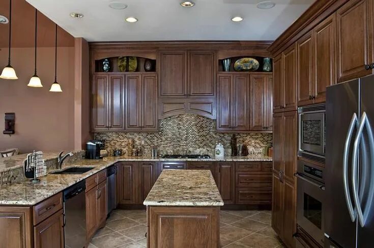 Кухонные интерьеры отзывы 40+ U Shaped Kitchen Designs and Ideas (Photo Gallery) Traditional kitchen desig