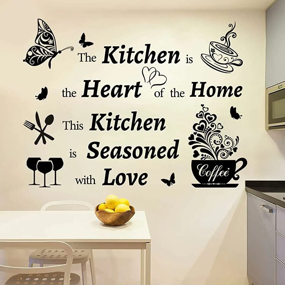 Кухонные интерьеры отзывы Amazon.com: kitchen wall decals