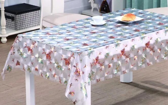 Кухонные клеенки фото Клеенка прозрачная с принтом 3D 21523 TMB-KL - Купить Оптом с доставкой в ваш ре