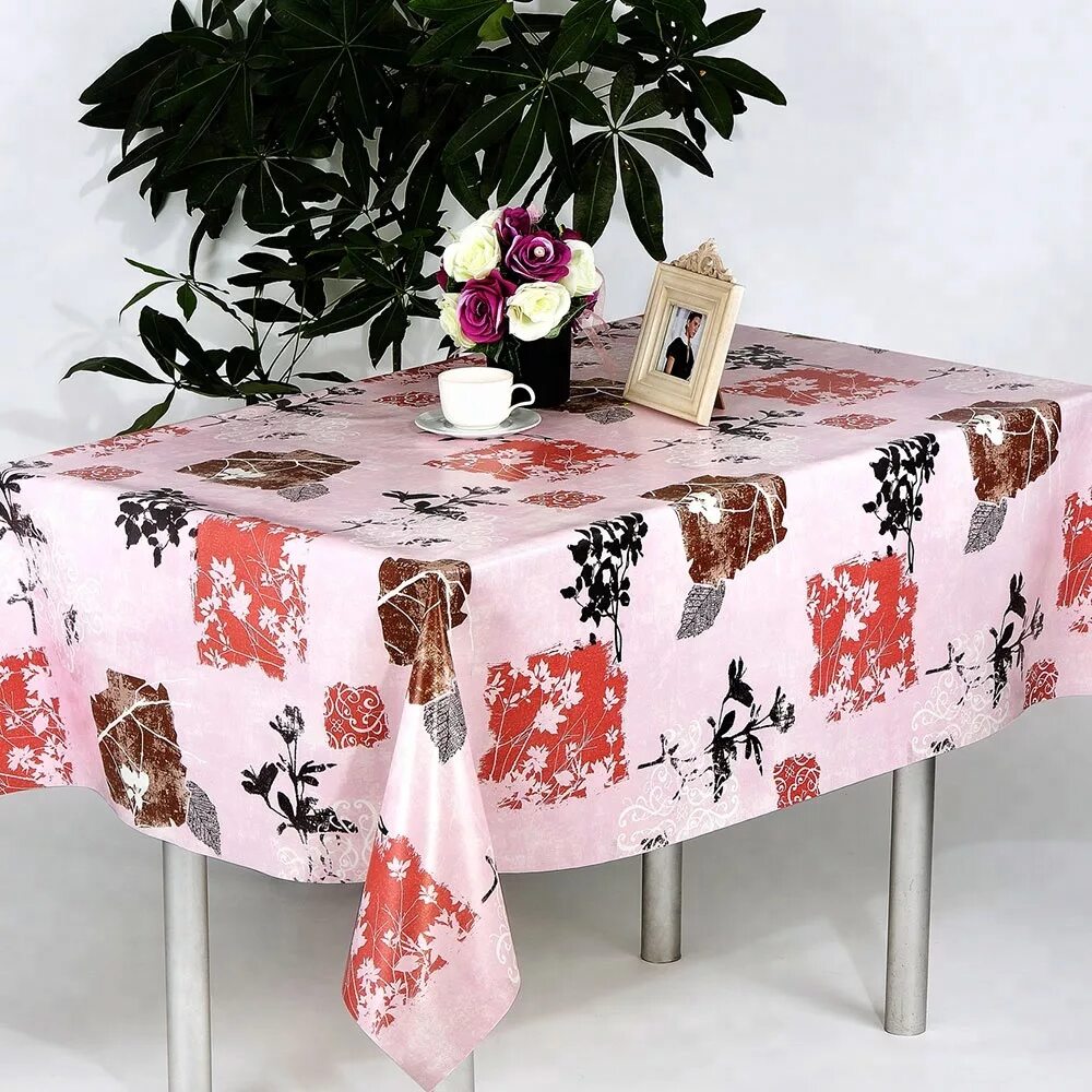 Кухонные клеенки фото Скатерть-клеенка на стол для кухни: на тканевой основе, прозрачная, круглая, луч