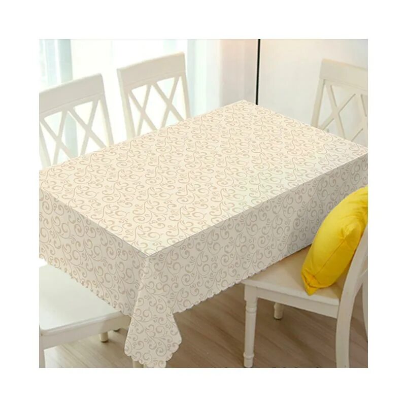 Кухонные клеенки фото Клеенка Алекта, 137 см, PW195-R693-2, Фрески беж.(20м) - купить в Улан-Удэ: цена