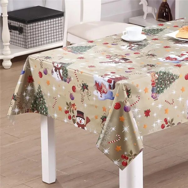 Кухонные клеенки фото Клеенка Алекта, Снеговик 137см арт.PW94-R120-1 в Москве и области - купить по ни