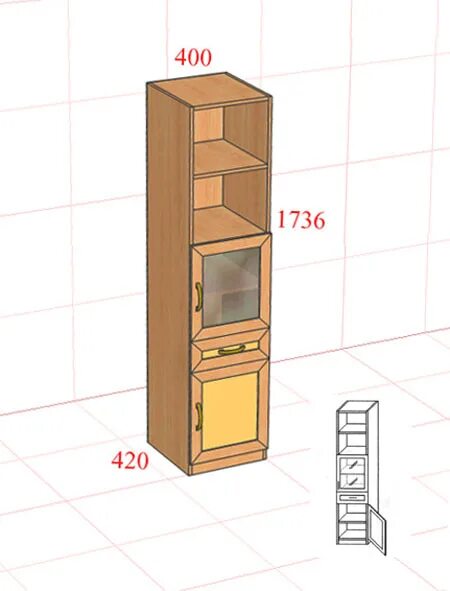 Кухонные колонки фото колонка М0209 от производителя "Петербургская Мебельная Фабрика"