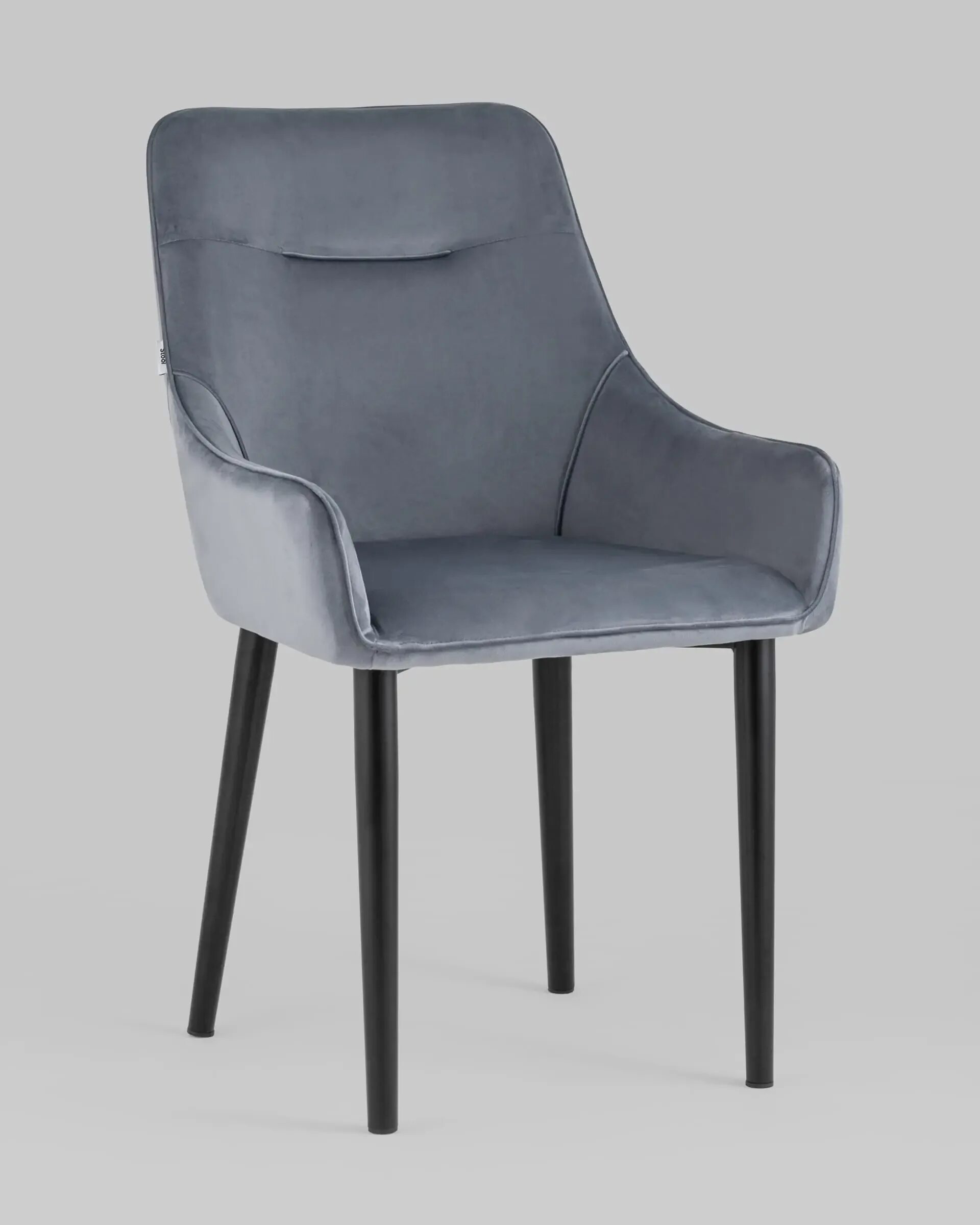 Кухонные кресла фото Стул Джоан велюр серый - купить за 10990 ₽. Стул Груп