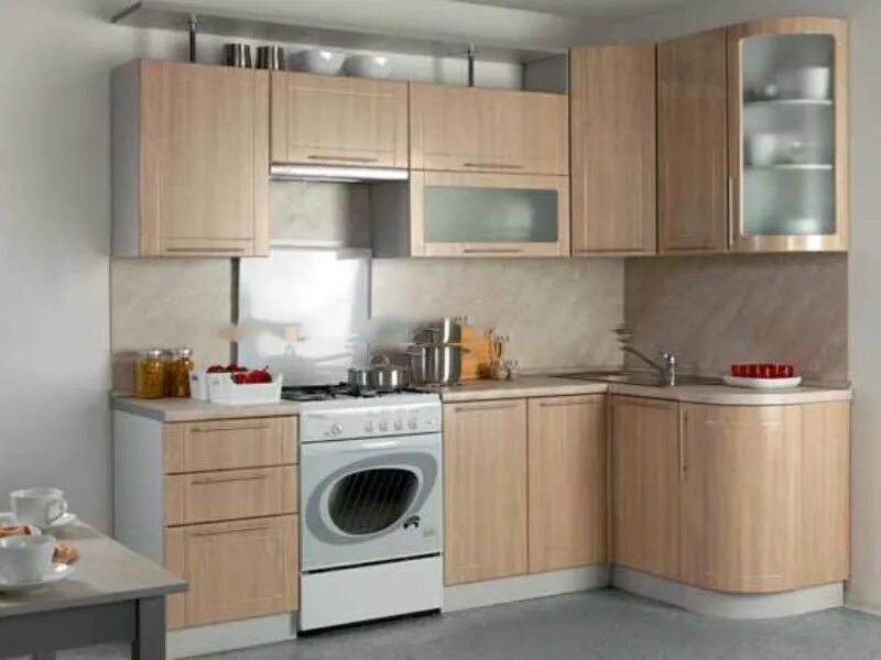 Кухонные кухни угловые фото Кухня "Престиж" угловая 2500х1335 с гнутыми фасадами купить в интернет-магазине 