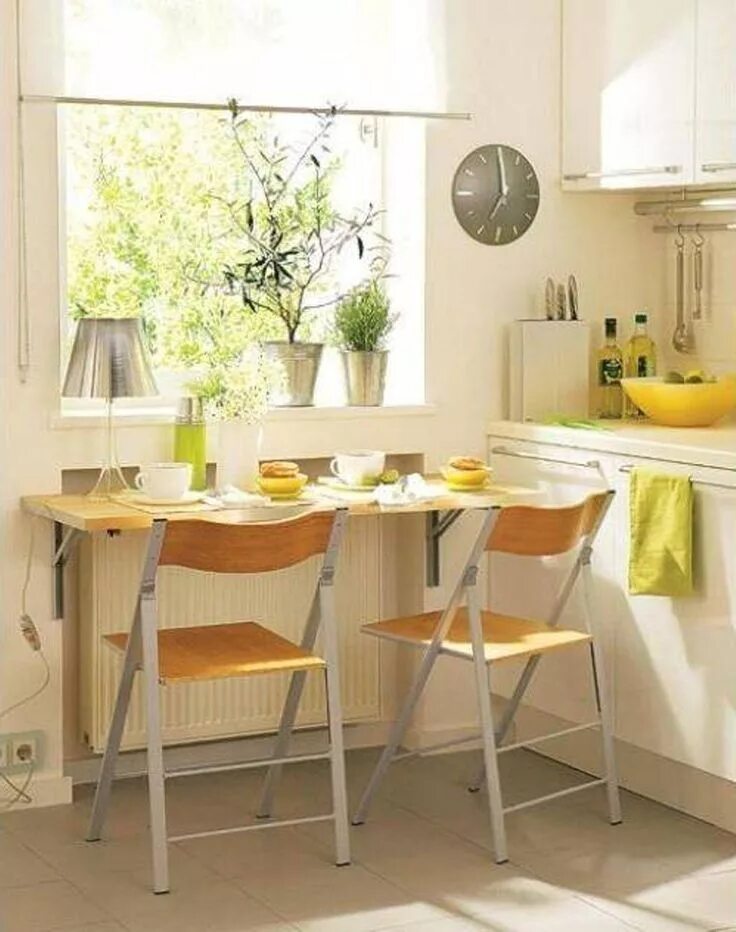 Кухонные маленькие столы в интерьере Folding table Small kitchen tables, Small kitchen table sets, Simple kitchen des