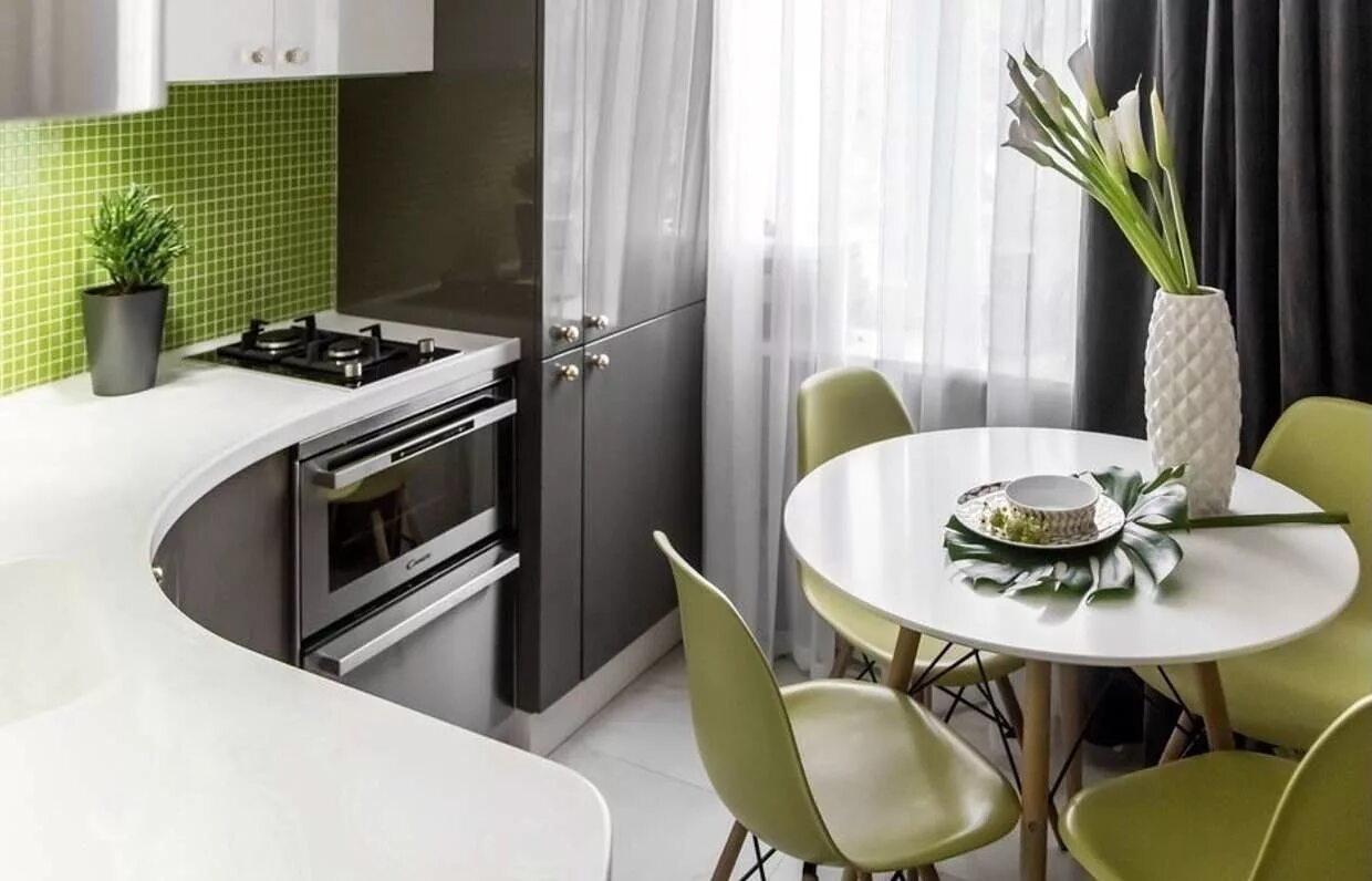 Кухонные маленькие столы в интерьере Оформляем кухню в панельке: как это делают профи - INMYROOM