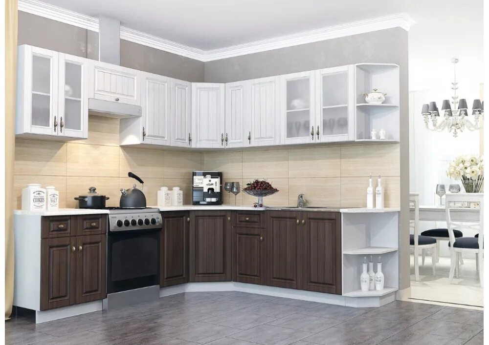 Кухонные мебели фото и цены Кухня модульная Империя ДСВ купить в Краснодаре Мебель 2x2