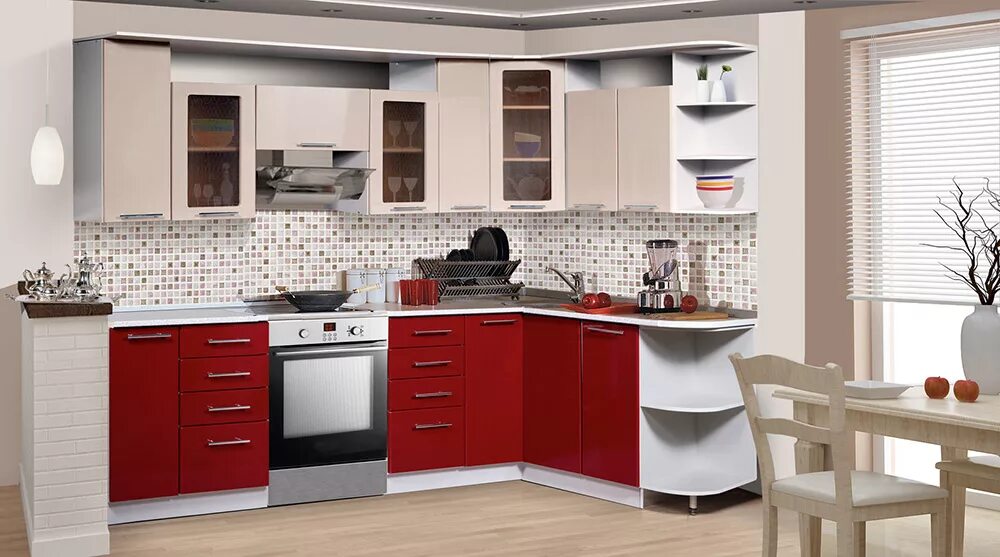 Кухонные мебели фото и цены Угловая кухня "Виола" СН-103 - цена, фото