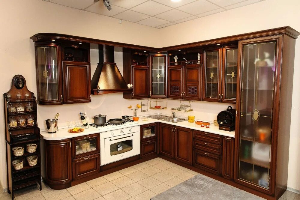 Кухонные мебели магазины и фото Кухня Афродита. Погонаж № 67 "Наполи", шелковисто-глянцевая отделка. Вариант 4. 