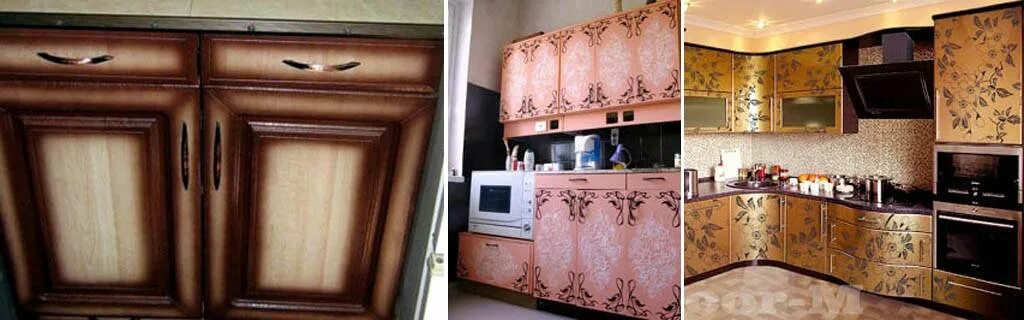 Кухонные мебели своими руками фото Как обновить старые фасады на кухне своими руками (19 фото)
