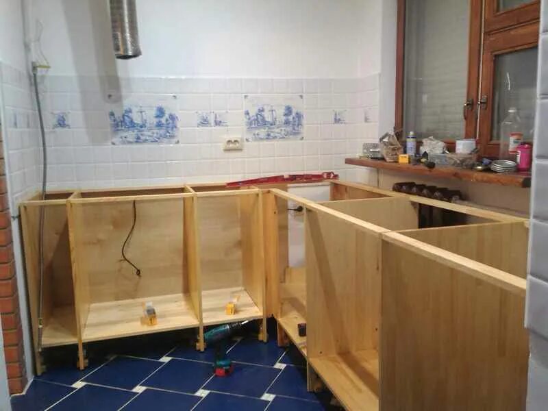 Кухонные мебели своими руками фото Купить каркас для кухни из мебельного щита в Москве : из массива, деревянные, со