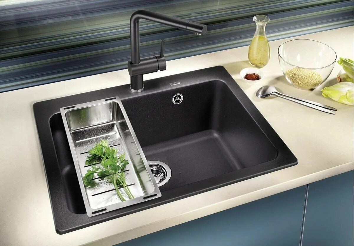 Кухонные мойки фото Кухонная мойка Blanco NAYA 6 Silgranit серый беж - купить в интернет-магазине по