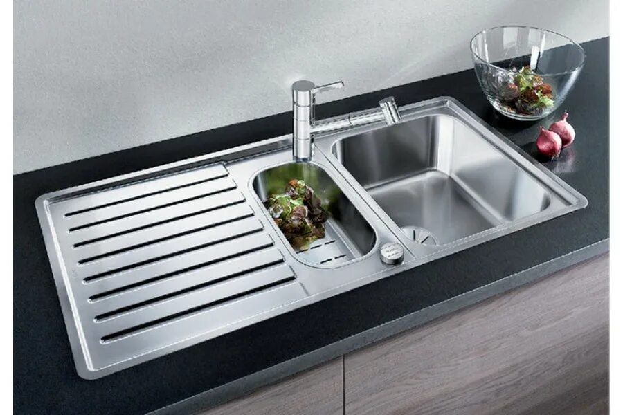 Кухонные мойки фото Кухонная мойка Blanco Classic Pro 6 S-IF нерж. сталь, зеркальная полировка, кл-а