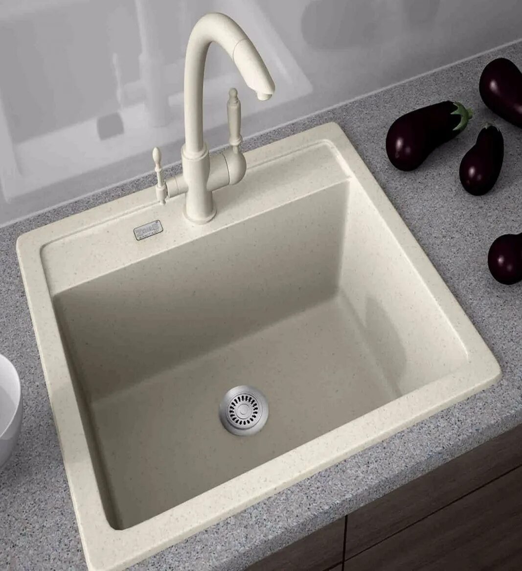 Кухонные мойки из искусственного камня фото Врезные мойки для кухни - купить в Тольятти в интернет-магазине ванна.рф