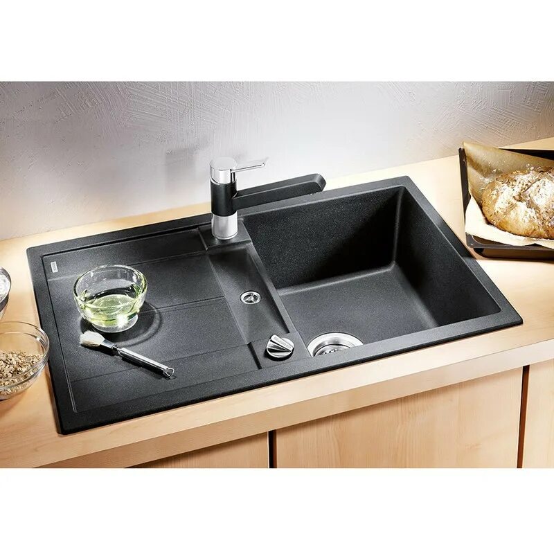 Кухонные мойки из камня фото Кухонная мойка Blanco Metra 45 S-F