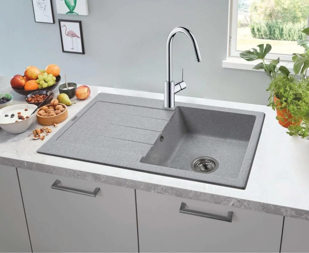 Кухонные мойки из камня фото Кухонная мойка из камня - надежность, созданная природой!