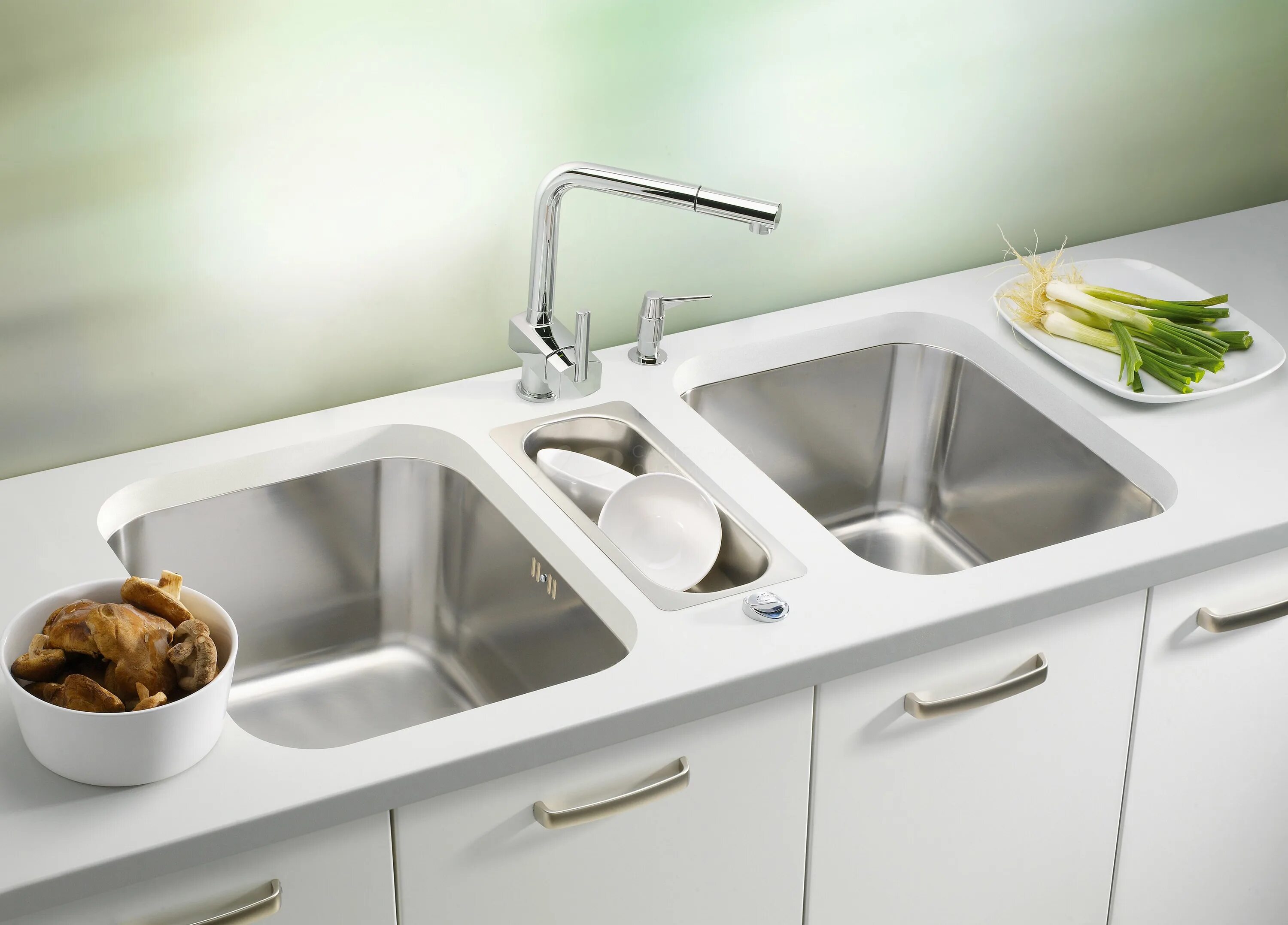 Кухонные мойки в интерьере кухни фото Мойка кухонная Alveus Variant 10 1042481 в Казани - купить в интернет магазине С