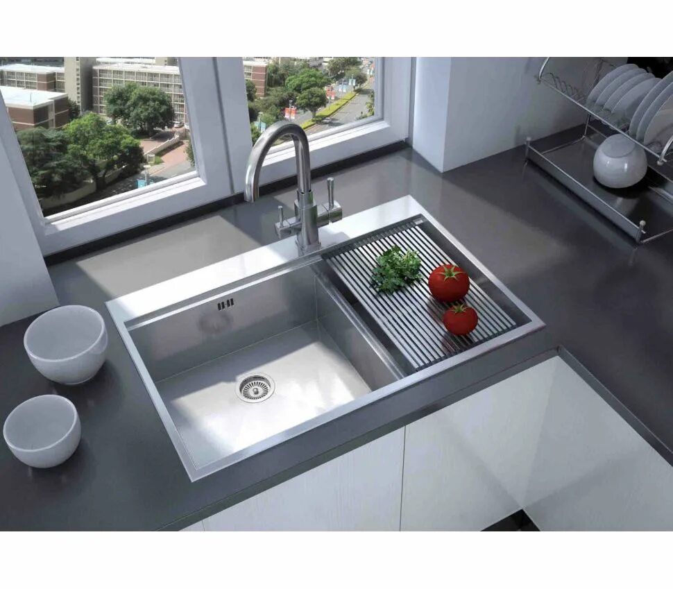 Кухонные мойки в интерьере кухни фото Кухонные мойки :: Мойка кухонная Zorg Master X ARTE ZM X-5278-L