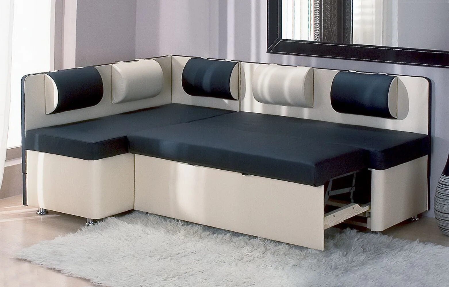 Кухонные мягкие уголки фото Купить Кухонный уголок Дельфин со спальным местом (Виталь) недорого в Орле - маг