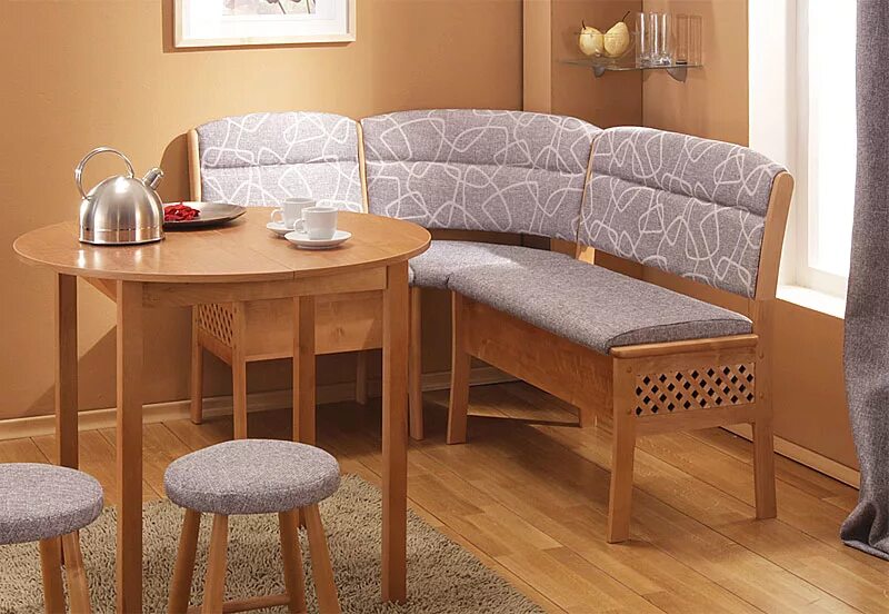 Кухонные мягкие уголки фото Боровичи Кухонный уголок Этюд облегченный вариант угловой с ящиком купить с дост