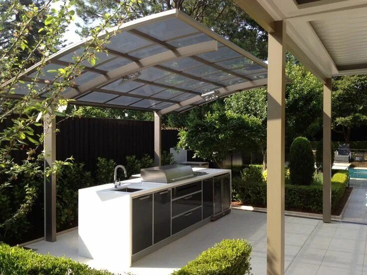 Кухонные навесы фото Cantilever Patio Cover 3.0m x 5.5m - Patio Covers - Awnings & Pergolas - Home & 