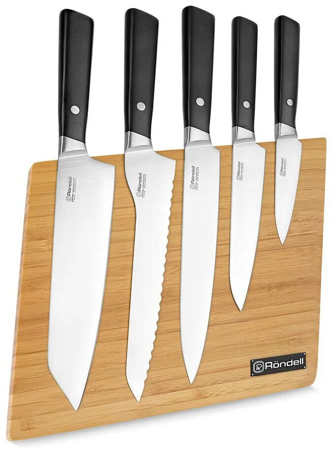 Кухонные ножи цены фото Набор кухонных ножей Rondell, Нержавеющая сталь купить по низкой цене с доставко