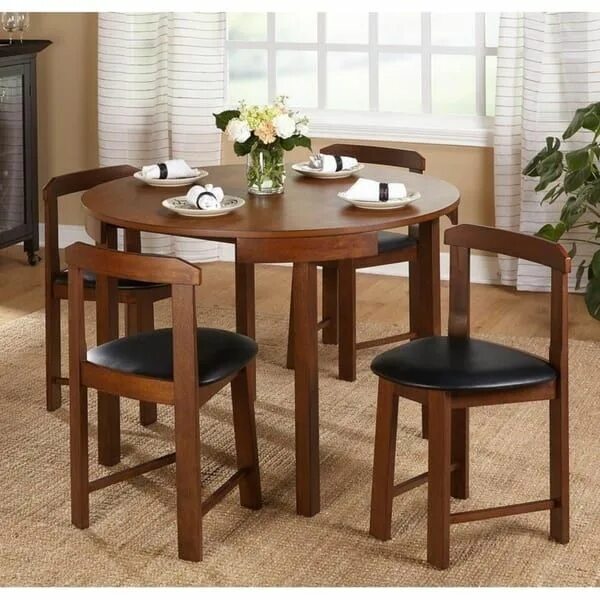 Кухонные обеденные фото Harrisburg Tobey Compact Round Dining Set - Overstock - 20616440 Round dining se