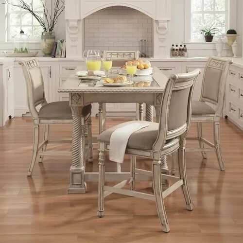 Кухонные обеденные фото Empire II 5-Piece Gathering Table and Chair Set by Schnadig - Olinde's Furni. Co