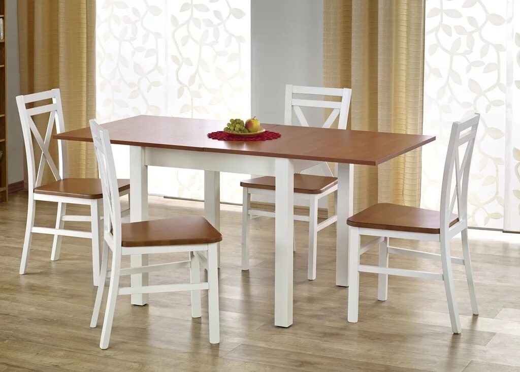 Кухонные обеденные столы фото Купить GRACJAN РАСШИРЯЕМЫЙ СТОЛ ИЗ ОЛЬХЫ / БЕЛЫЙ ОТ РУКИ: отзывы, фото и характе