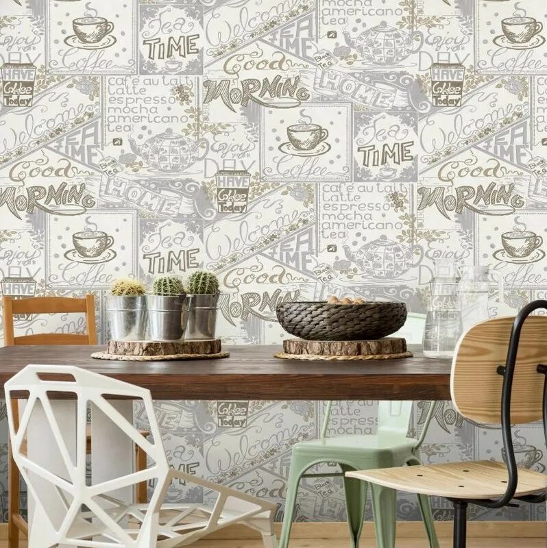 Кухонные обои для стен фото Euro Decor Breakfast - коллекция обоев на HomeX.ru. Купить обои в интернет-магаз